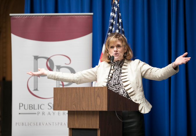 The Public Servants Prayer Ministry sponsors a Women’s Statehouse Day for prayer.  Peggy was the 2018 keynote speaker.