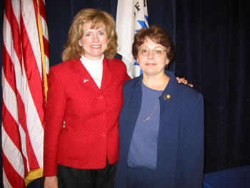 Peggy Welch with Sandy Hash